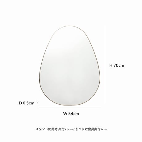 BRASS WALL 'N' STAND MIRROR / 真鍮の輝き、時とともに深まる / スタンドミラー / 壁掛けミラー / 大型ミラー