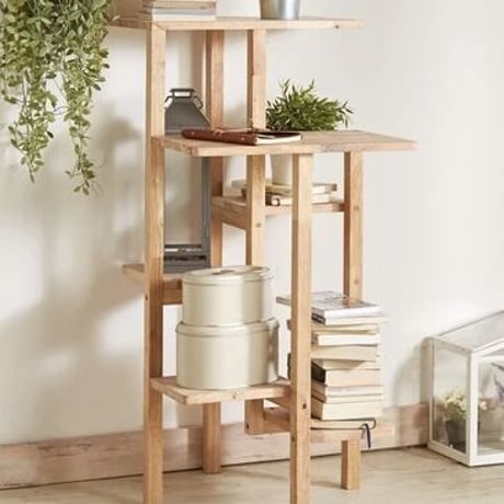 CAT TOWER III / ランダムなシェルフにもなる天然木の組立家具 / 棚 / シェルフ サイズ W535×D595×H1108mm