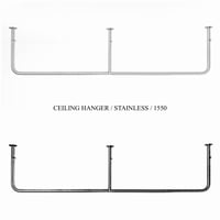 STAINLESS ceiling hanger 1550 / BK , SL / 空間を便利に使う生活感の出ないシーリングハンガー
