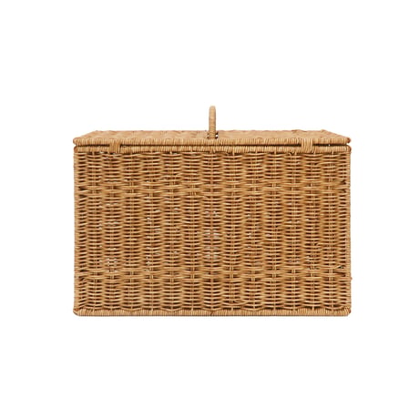 NATURAL HANDLE toilet paper BOX / かご編みのナチュラルなデザインの収納ボックス / ナチュラルスタイリング / トイレ収納