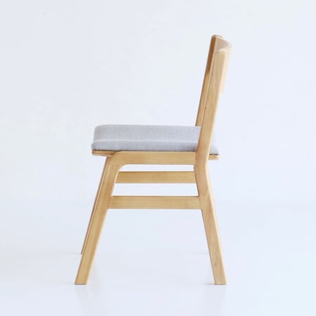 NATURAL WOOD DINING CHAIR / ナチュラルでライトな優しい木肌のファブリックチェア / 完成品 / デスクチェア 学習チェア
