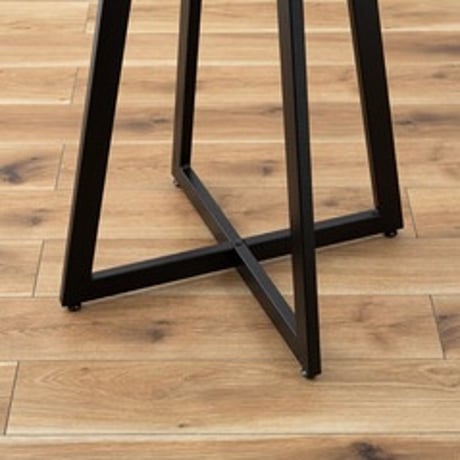 IRON LEG × WOOD ROUND TABLE /  NATURAL / スタイリッシュなアイアン脚のハイテーブル / H90.5cm