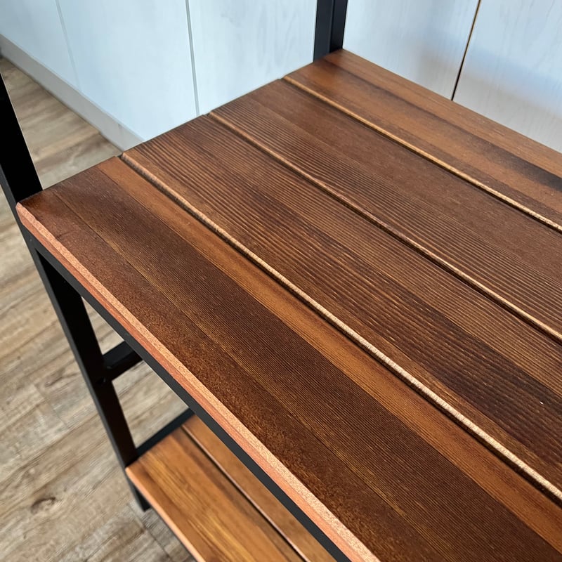PINE WOOD RACK 4段 / BROWN / オープンシェルフ / 天然木 パイン材