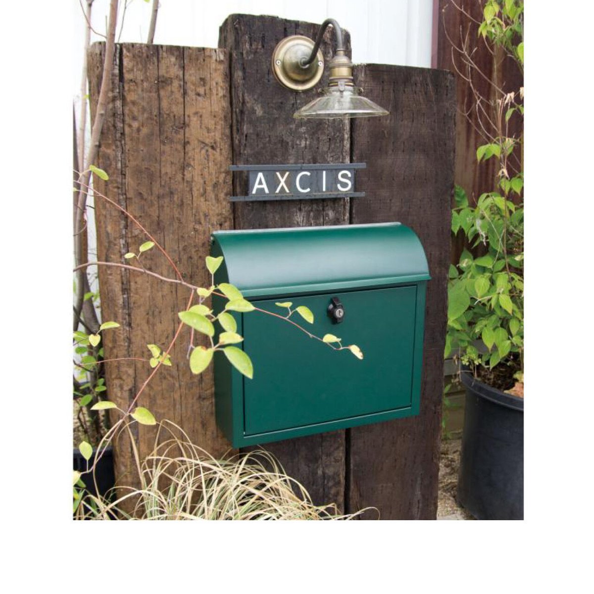 AXCIS,INC / POST ルーフィングポスト / 鍵付き / グリーン