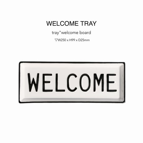 WELCOME GOOD TRAY  / キャッシュトレイ / ウェルカムプレート看板