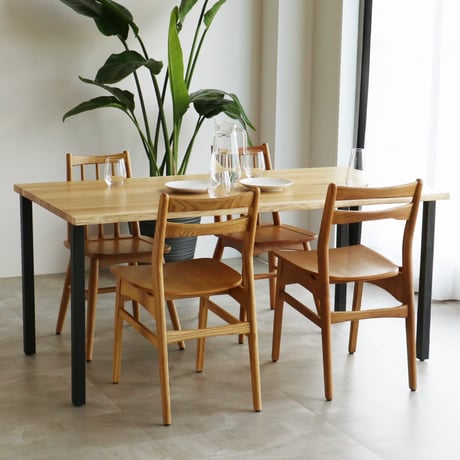 DINING TABLE 1500 / 一枚板のような上質な仕上がりのダイニングテーブル / 1500 ダイニングテーブル