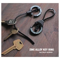 ZINC ALLOY KEY RING & KEY RING CARABINER SET / 2種 2個セット