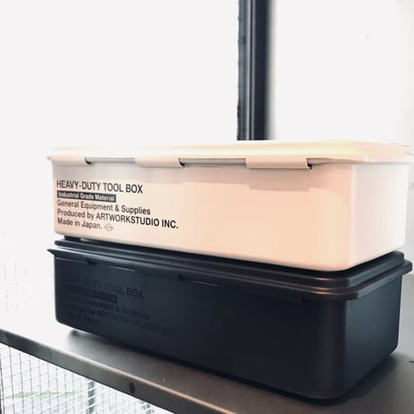 HEAVY-DUTY STACKABLE BOX / スタッカブル / Cream , Sand Beige , Steel Gray ARTWORK STUDIO / スタッキング可
