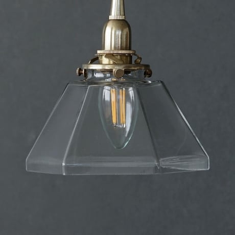 BRASS ENTRANCE LIGHT + SHADE  / ガラスシェードと美しい真鍮のエントランスライト / 電球なし / 屋外ライト / 玄関照明 / タイプA