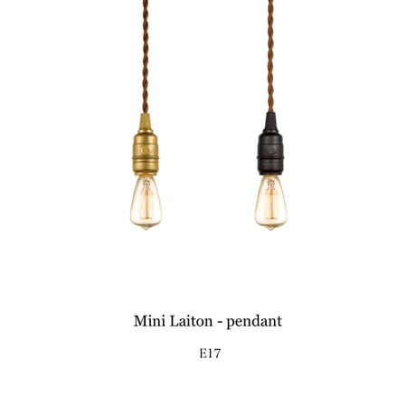 Laiton - pendant / E26 / ソケットと電球 シンプルに存在感を放つペンダントライト / AWS