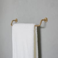 KT brass towel holder / 真鍮の美しいフォルムのタオルホルダー / タオルハンガー S . Mサイズ