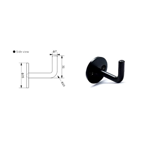 IRON WALL HOOK / ラウンド 2個セット / 玄関やキッチンスペース / 洗面所でタオルを掛けたり 幅広く使えるシンプルなフック / 木ネジ付き