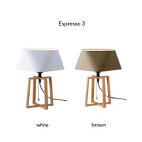 Espresso 3 - TABLE LAMP / BROWN , WHITE / LED電球対応 ※電球選択 / ARTWORK STUDIO