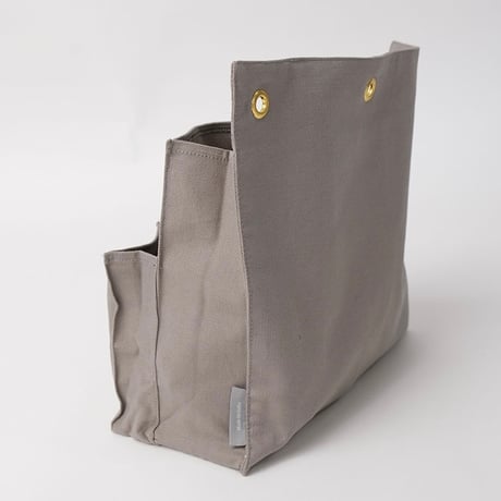 Canvas storage pocket / 身の回りにあると便利な小物をすっきりと収納できる収納ポケットボックス / ナチュラル , グレー