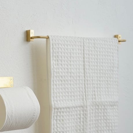 VOL towel holder / BRASS / ナチュラルでクラシカルなハイセンスタオルバー / シングルタイプ , ロングタイプ