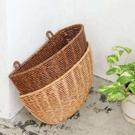 GARDEN BASKET / グリーンを飾るだけでなく、暮らしの中のディスプレイを楽しめるナチュラルウォールバスケット / natural , brown