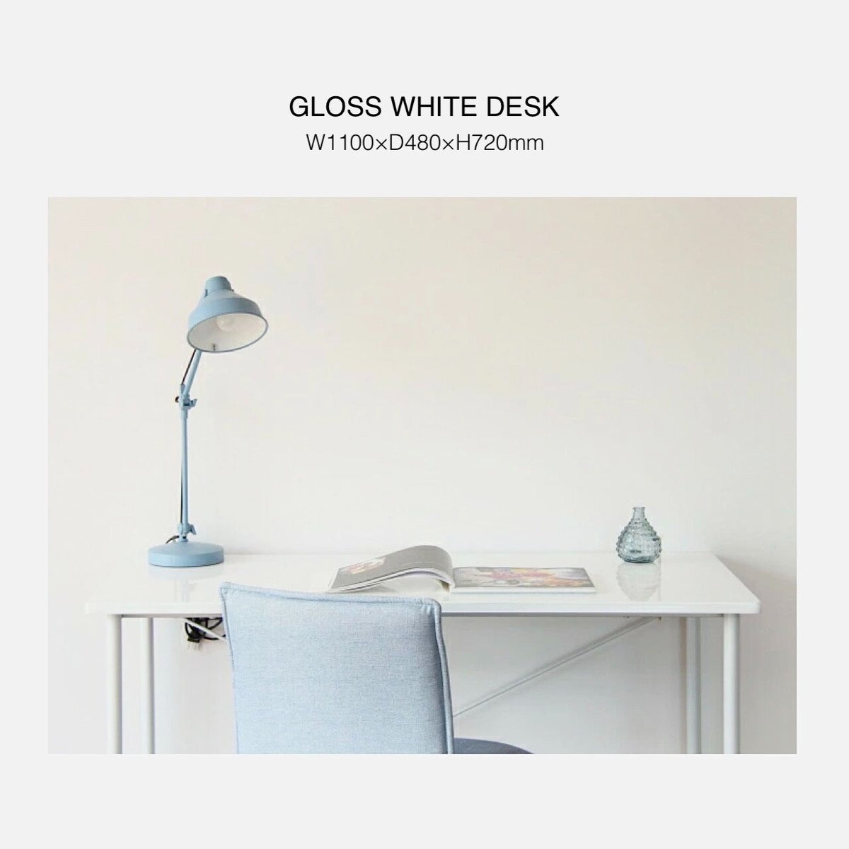 Gloss Simple Deskカリフォルニアスタイル西海岸風