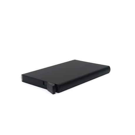 レバーを引くだけで階段状にカードが出てくるクレジットカードケース / POST GENERAL /  SLIDING CARD CASE / カード5枚収納可能 / SILVER , BLACK