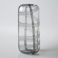SUMU GRASS VASE / Lサイズ / 北欧の霧景色を思わせるような淡いカラーリングのビッグガラスベース / YELLOW , GRAY