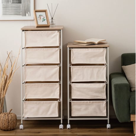 NATURAL CANVAS chest" 04 / 05 ナチュラルな雰囲気がお部屋に馴染むキャンバス引き出し