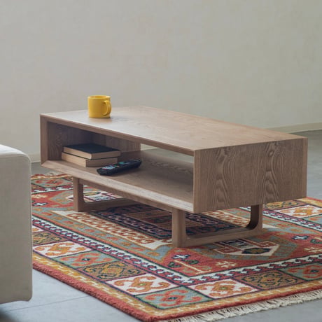 LIVING TABLE タモ突板 / リビングテーブル / TV BOARD / サイズ : W100×D45×H35cm