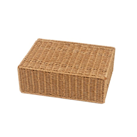 NATURAL HANDLE toilet paper BOX / かご編みのナチュラルなデザインの収納ボックス / ナチュラルスタイリング / トイレ収納