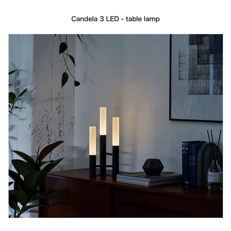 Candela 3 LED - table lamp / オブジェとしても美しく 柔らかな明かりを照らすテーブルランプ / キャンドルランプ / ARTWORK STUDIO