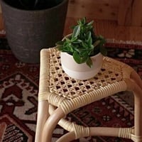 RATTAN STOOL by tuttu / ラタンスツール 三角 / 椅子 / リビング ダイニング チェア / 素材 籐 ラタン / サイズ/ 約w360×d320×h450mm