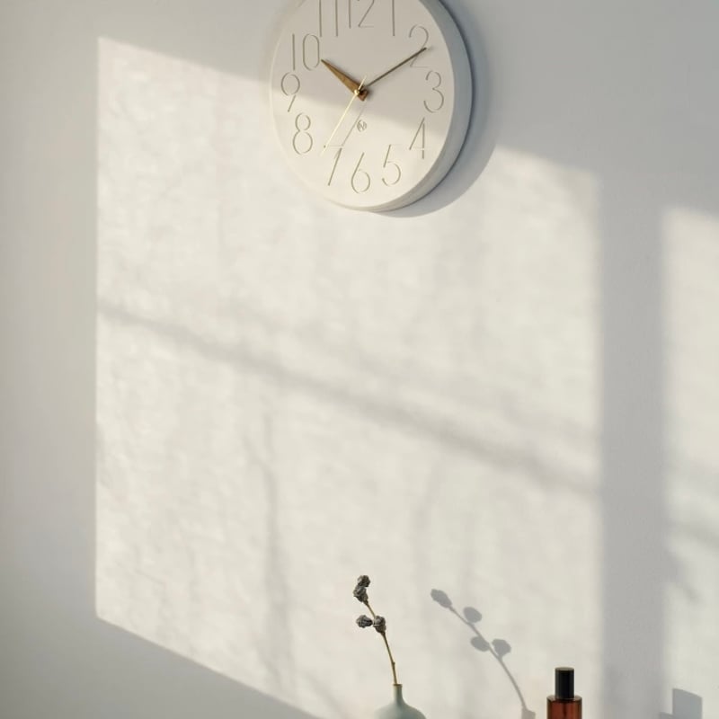 Smuk sweepmovement clock / 立体感のあるデザインの壁掛け時計 / 掛