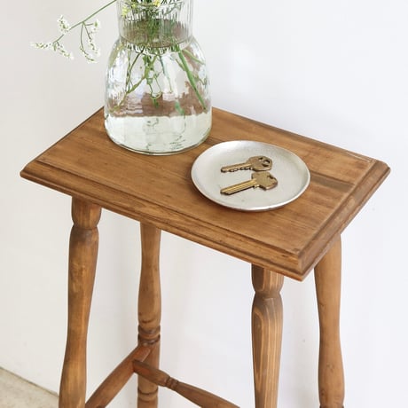 PINE WOOD FLOWER STAND / 天然木 パイン材を使った フラワースタンド / ナチュラルインテリア / アンティーク  ナインマーケ/ 約w330×d250×h655mm