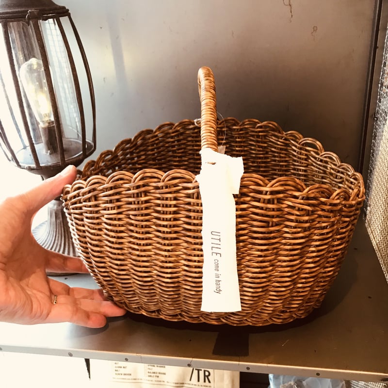 オーバルワンハンドルバスケット / Lサイズ / ポリプロピレン PP