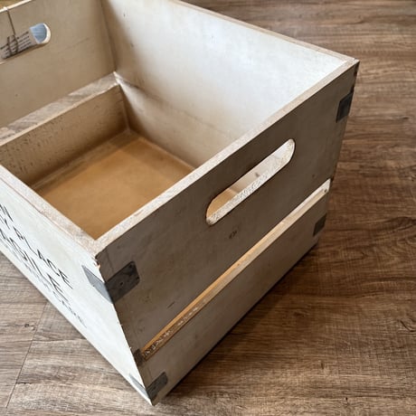 WOOD BOX / ナチュラル /  FRAGILE / 収納ボックス /  サイズ : 約W40×D30×H26cm