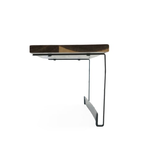 WALL SHELF with HOOK / 木の温かみとアイアンの素材感がやさしく調和する壁面収納 / ウォールシェルフ