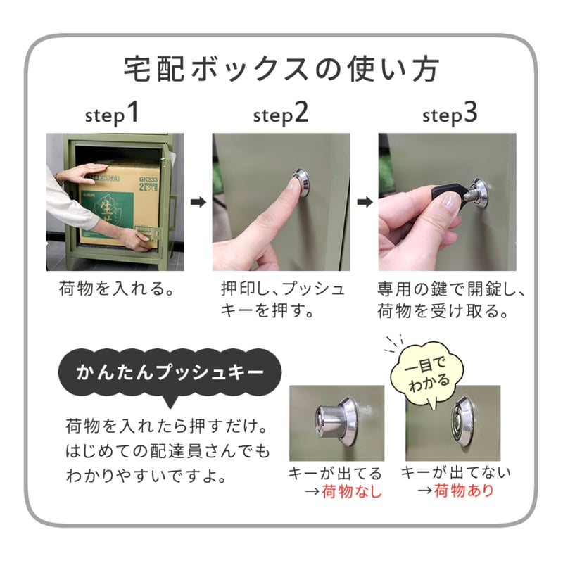 N°01 / Delivery Box / U.S ポスト一体型宅配ボックス / BEIGE