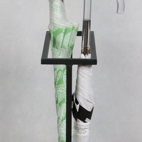 stylish umbrella stand 02 / RECTANGLE / アイアンのみで構成されたスタイリッシュな傘立て / マットホワイト , マットブラック , ブルーグレー , ゴールド