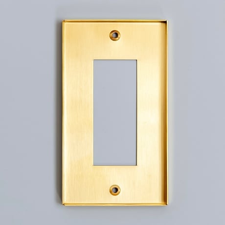 SWITCH PLATE / シンプルで美しい質感のコンセントプレート / STAINLESS , BRASS