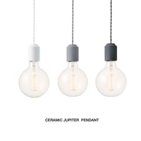 CERAMIC JUPITER  PENDANT / ペンダントソケット / リビング キッチン ダイニング / 1灯E26 60W 電球 LED対応 セラミック おしゃれ シンプル 北欧