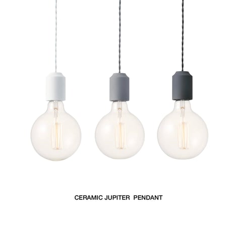 CERAMIC JUPITER  PENDANT / ペンダントソケット / リビング キッチン ダイニング / 1灯E26 60W 電球 LED対応 セラミック おしゃれ シンプル 北欧