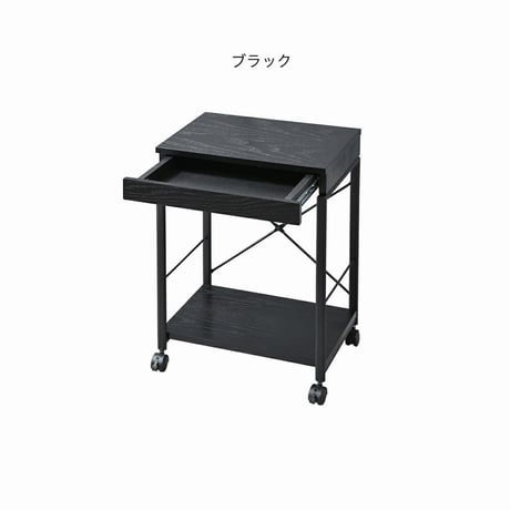 ＷＯＯＤ × ＳＴＥＥＬ ＷＡＧＯＮ / ＤＥＳＫ / デスクワゴン / サイドテーブル / natural , black