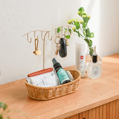 KEY STAND 06 / 収納とインテリアを兼ね備えた 暮らしになじむキースタンド / natural , brown