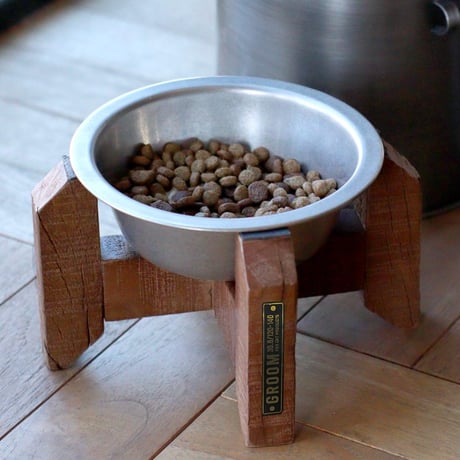 SLEEPER WOOD FEEDING BOWL / 枕木フィーディングボウル / GROOM