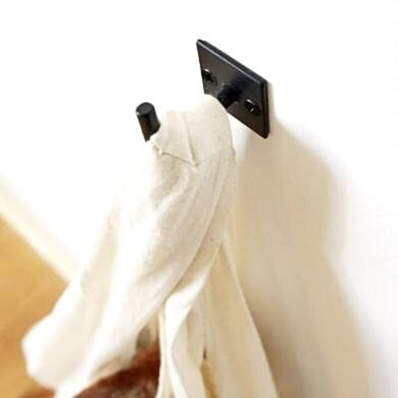IRON WALL HOOK / スクエア 2個セット / 玄関やキッチンスペース