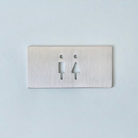 toilet " SIGN PLATE / Sサイズ / stainless , iron , brass / スタイリッシュ / シンプル / サインプレート