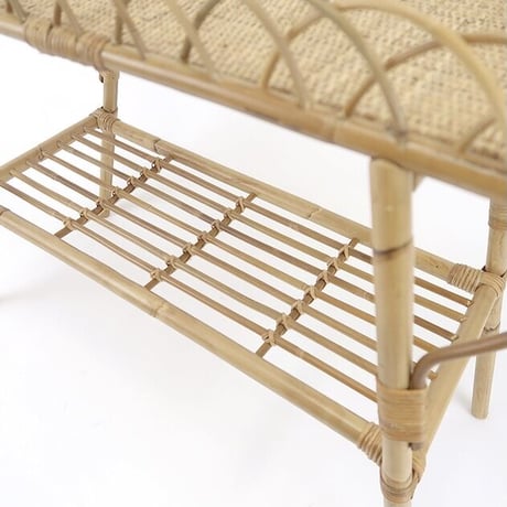 RATTAN console " TABLE / ヴィンテージデザインのコンソールテーブル  / JUGLAS ユグラ ラタン テーブル  /  W770×D380×H600mm