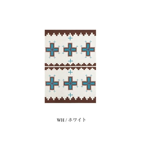 ART WORK STUDIO / NATIVE RUG ▷Cross / ラグ / リビングラグ / オールシーズン / ネイティブ柄 / size L 2000×1400×10mm