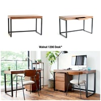 WALNUT DESK 1200 / ウォールナット デスク チェスト / W1200 x D600 x H725 mm / テーブル / PCデスク / 引き出し付 / デスク / ウォールナット