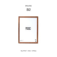 VINTAGE LIKE POSTER FRAME / デザイン性が高い木目が印象的なアカシア材のポスターフレーム / Ａ３ , Ａ２ , Ｂ２