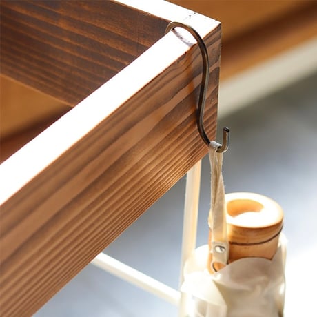 IRON + PINE WOOD UMBRELLA STAND / シンプルでスタイリッシュな傘立て / IVORY , BLACK