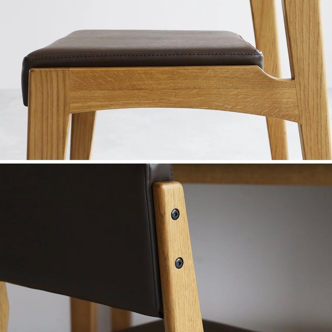 Square Dining Chair / BROWN / ダイニングチェア / SIZE :