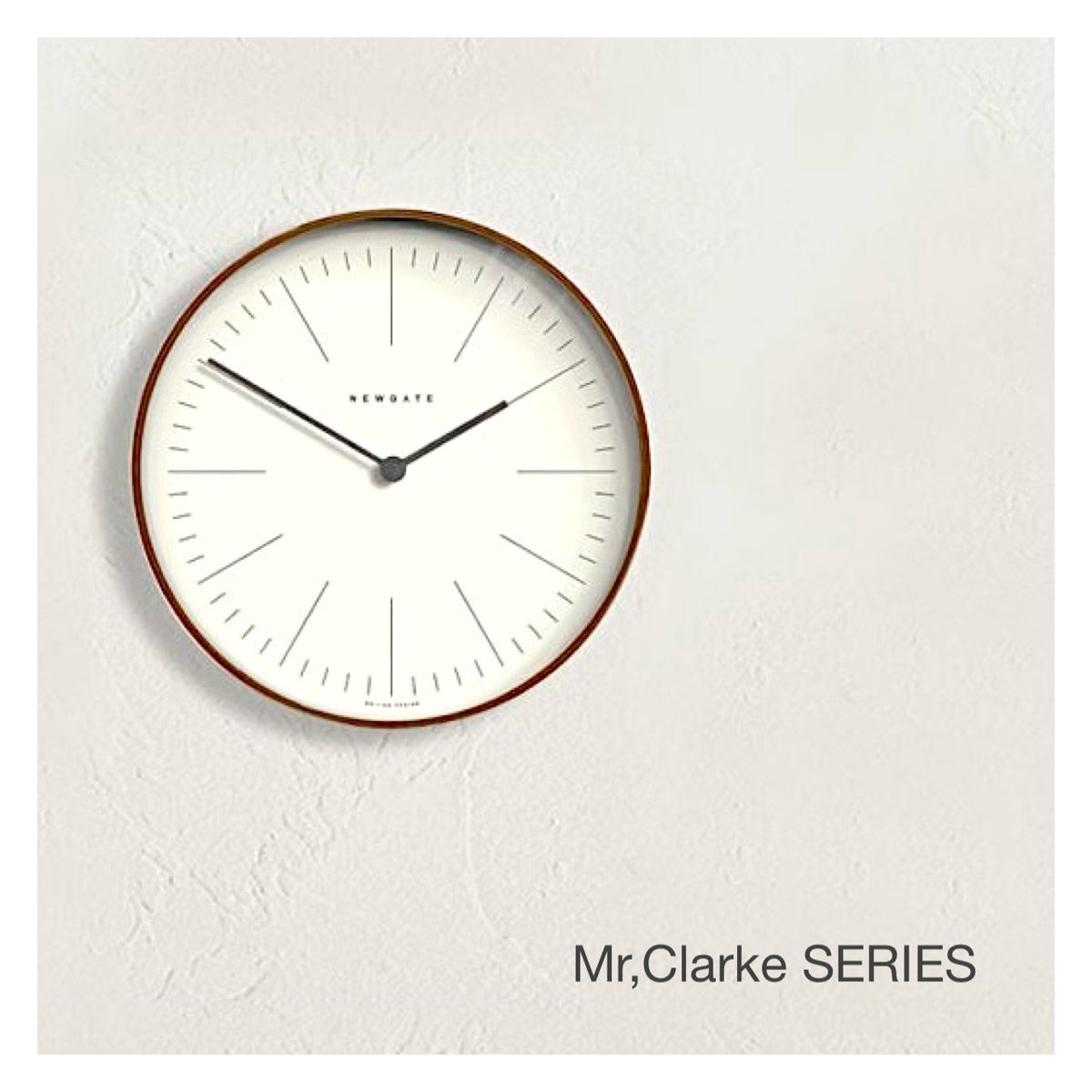 NEW GATE ウォールクロックMR ARCHITECTダークグレー41cm NEWGATE Mr.Clarke S｜ARTWORKSTUDIO公式